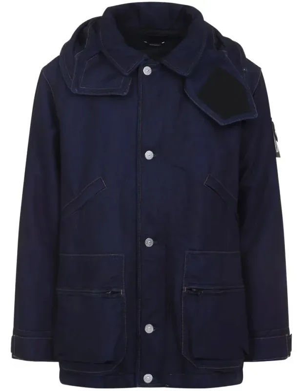 Jacket Blue Rinse Cotton Outerwear