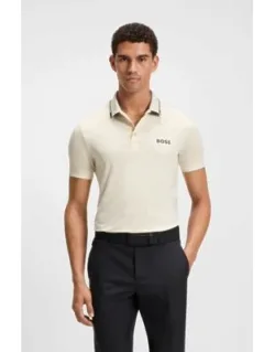 Contrast-logo Polo Shirt In A Slim Fit