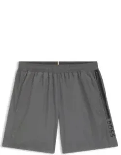 Swim Shorts With Logo And Stripe