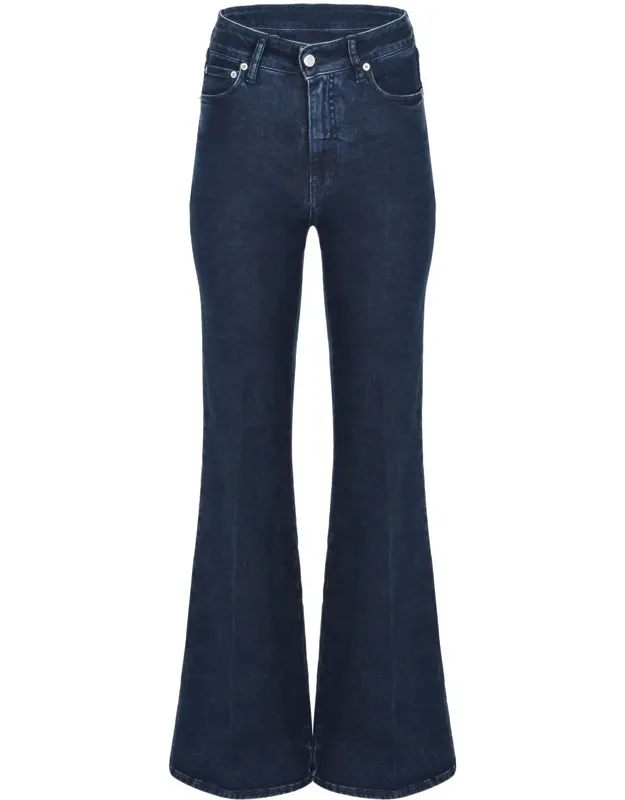 Cycle Jeans With Zip And Button Closure And Five Pockets