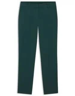 Slim-fit Trousers With Slit Hems