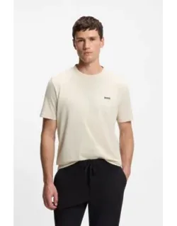 Embroidered-logo T-shirt In Cotton Piqué