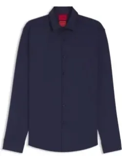 Slim-fit Shirt In Performance-stretch Jersey
