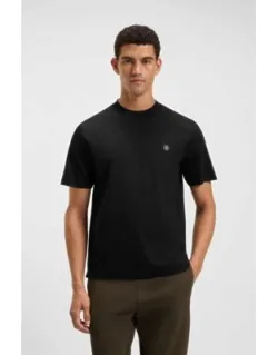 Mercerised-cotton T-shirt With Double B Monogram