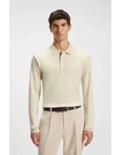 Covered-placket Polo Shirt In Cotton And Cashmere