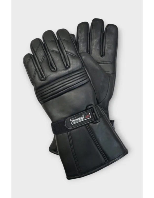 Thermal Motorbike Padded Leather Gloves Waterproof Winter Summer Biker Protection