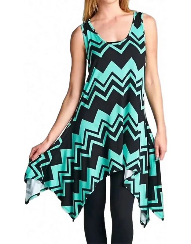 Chevron Tunic Tank Dress
