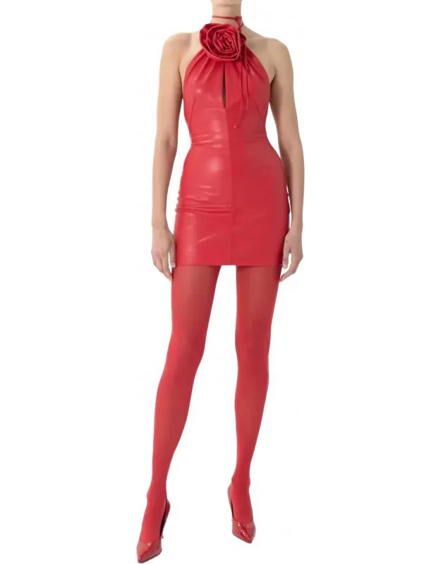 Leather Mini Dress