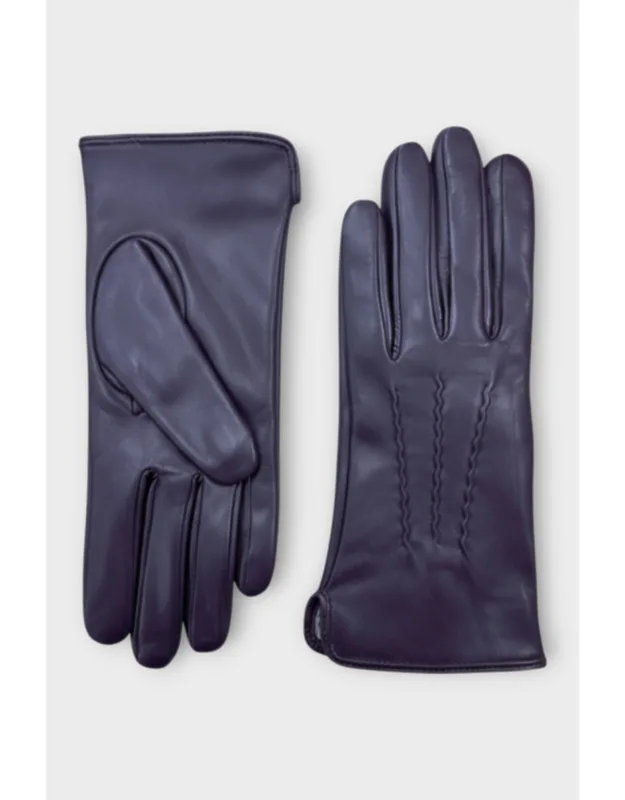 Italian Leather Soft Wool Lining Winter Stitch Line Design Driving Gloves