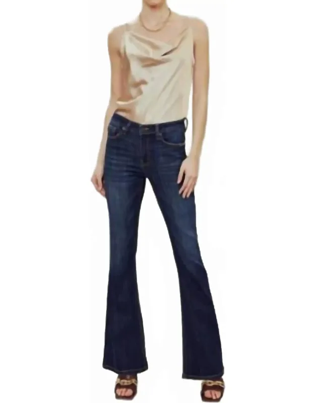 Mid-rise Flare Jeans