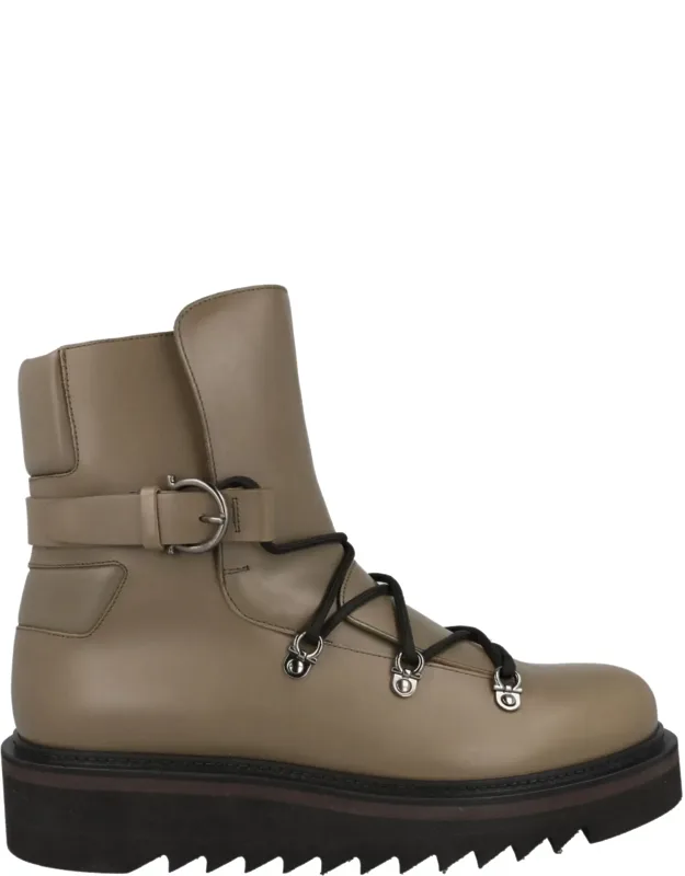 Lace-up Demi Boots