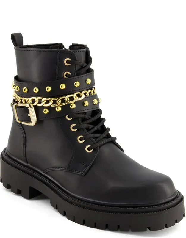 Biker Boots With Chain