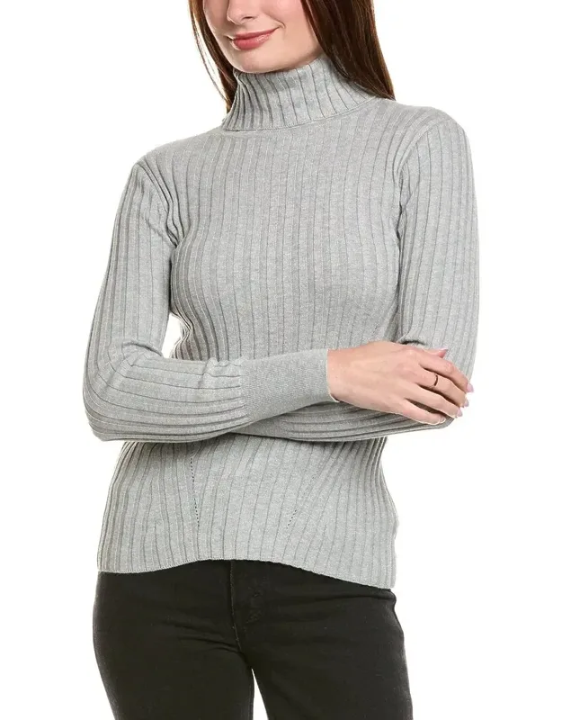 Rib Turtleneck Cashmere-blend Sweater
