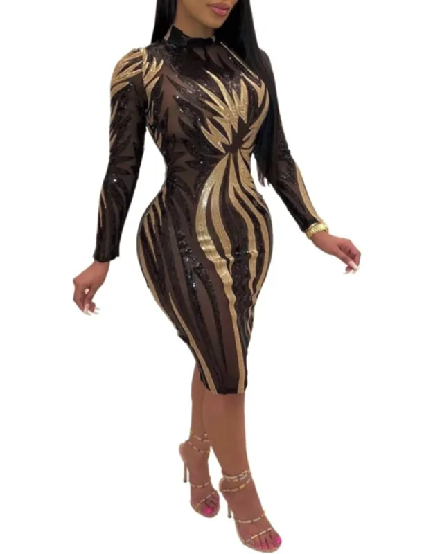 Luxury Sequin Party Dress