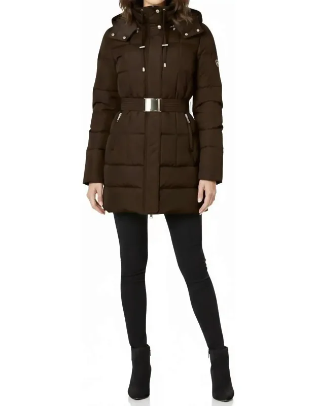 Single Breasted Down Puffer Coat