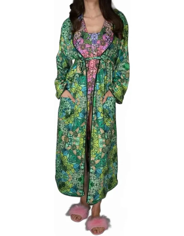 Floral Reversible Robe
