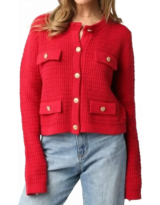 Maci Knit Button Cardigan