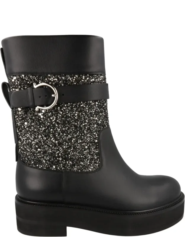 Glitter Ankle Boots