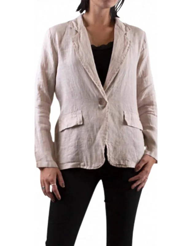 Linen Long Sleeve Blazer