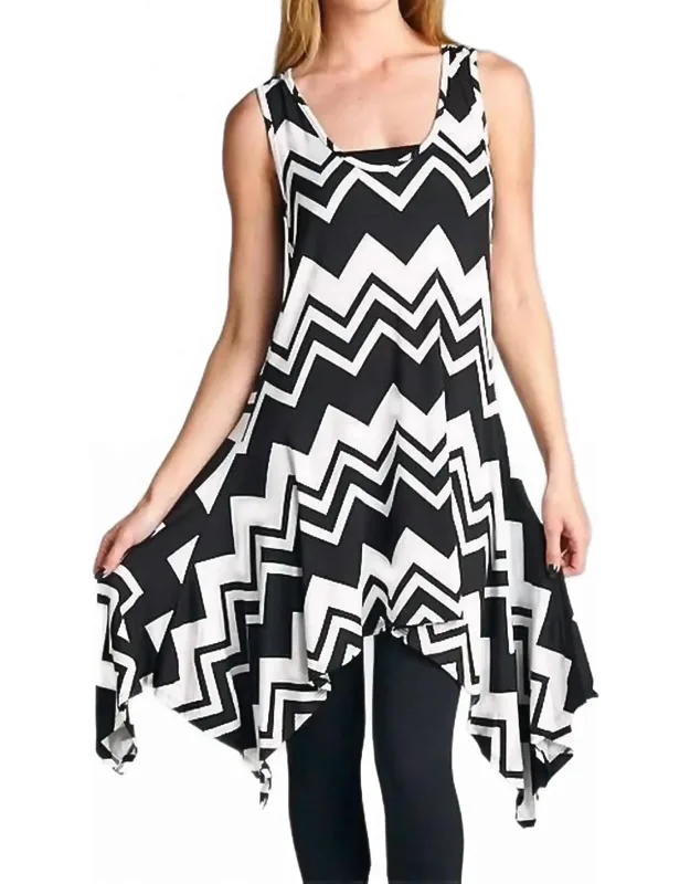 Chevron Tunic Tank Dress