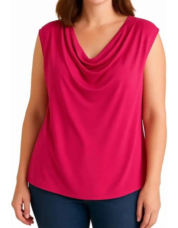 Cowl Neck Knit Top