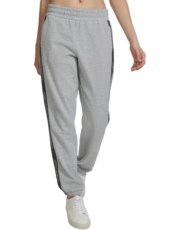 Jogger Pants Fleece Logo Stripe Performance