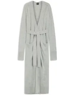 Melange Cashmere Cardigan With Belt
