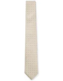 Silk-jacquard Tie Made In Italy