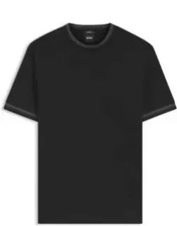 Contrast-tipping Slim-fit T-shirt In Mercerised Cotton