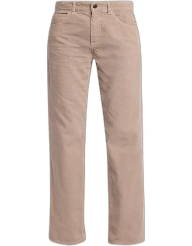 Corduroy Straight-leg Pants