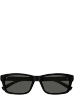 Lines 57mm Rectangular Acetate Sunglasses
