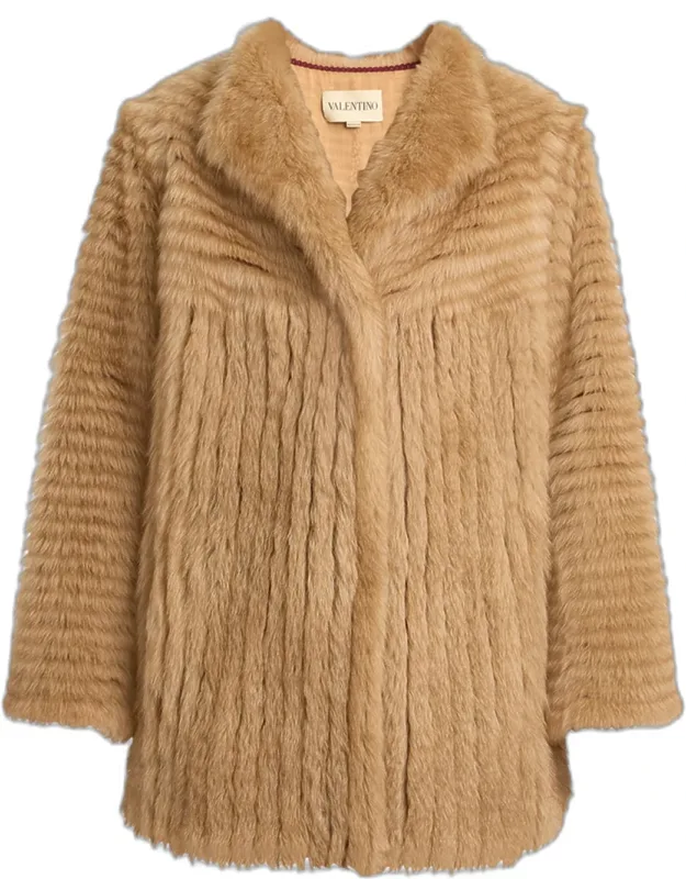 Fluted Sheep Shearling Coat