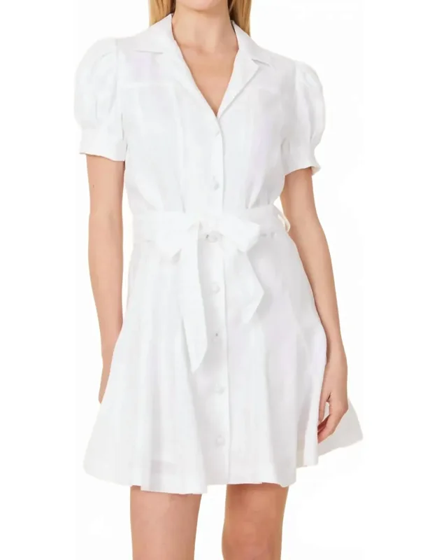 Linen Belted Dress