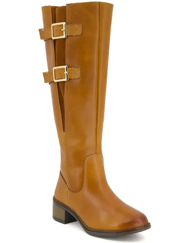 Genuine Leather Tall Riding Boots
