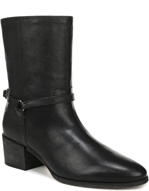 L-kian Leather Bootie With Lightly Padded Insole And 2-inch Heel
