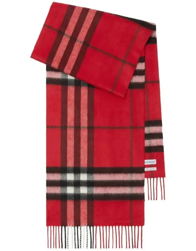 Giant Check Cashmere Scarf