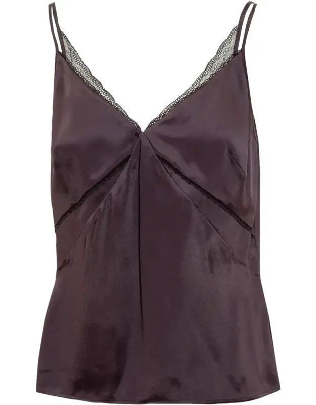 Silk Top With Thin Straps