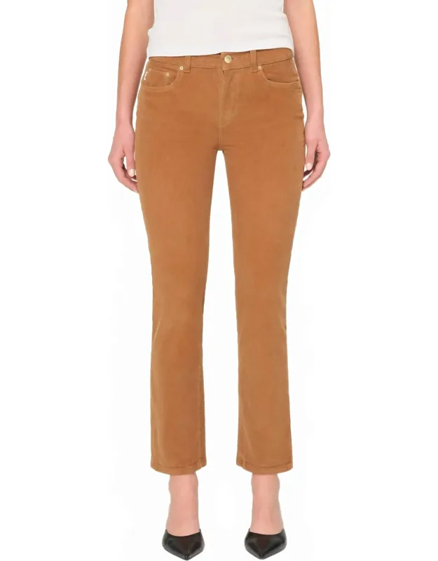 Mara Mid Rise Instasculpt Corduroy Ankle Jeans