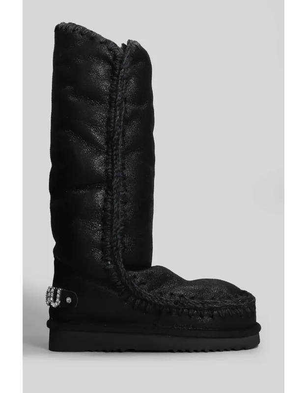 Mou Eskimo 40 Low Heels Boots With Low Heels And Round Toe