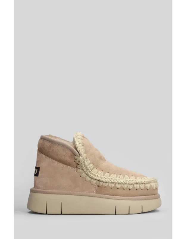 Eskimo Bounce Low Heels Ankle Boots