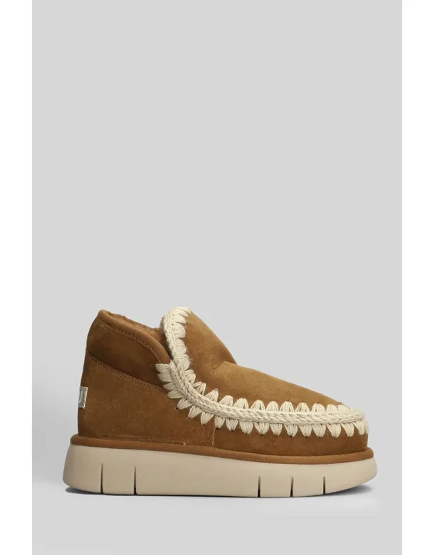 Eskimo Bounce Low Heel Ankle Boots