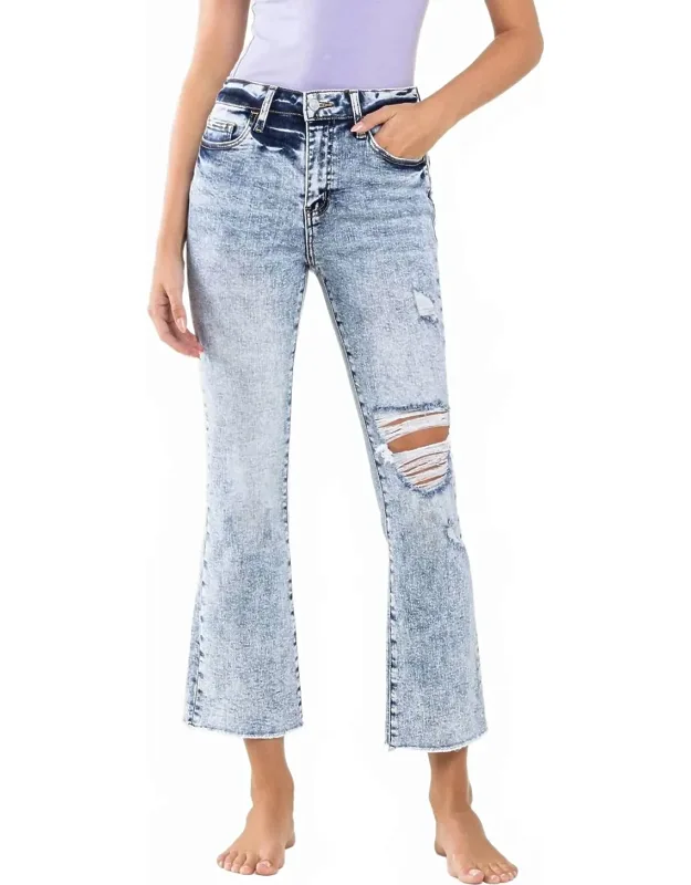 High Rise Kick Flare Jeans