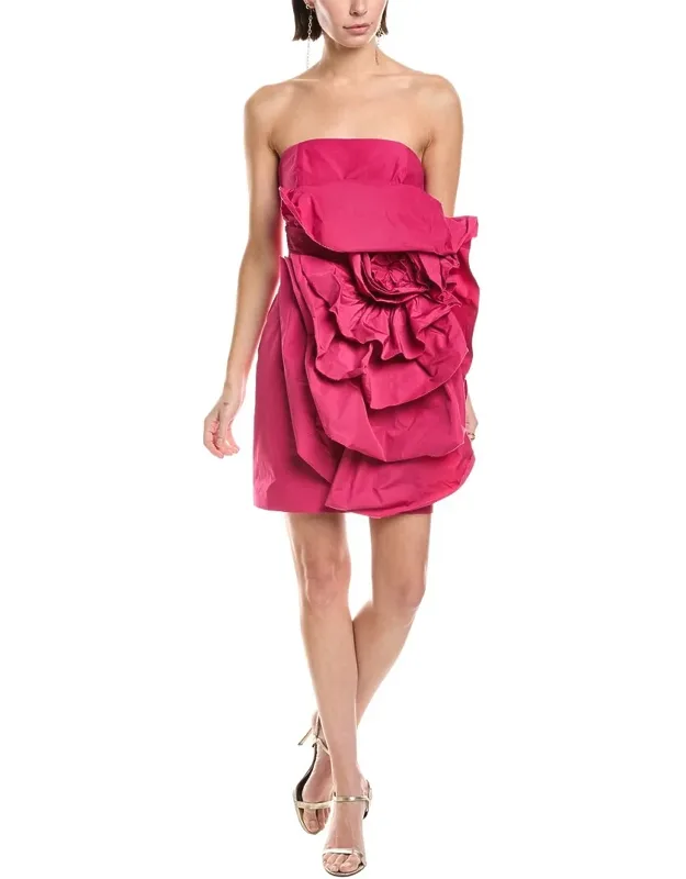 Sleeveless Taffeta Mini Dress