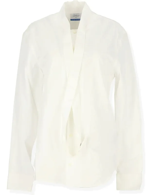 Off White Shirt - Crafted From Premium Cotton, Crisp Fit