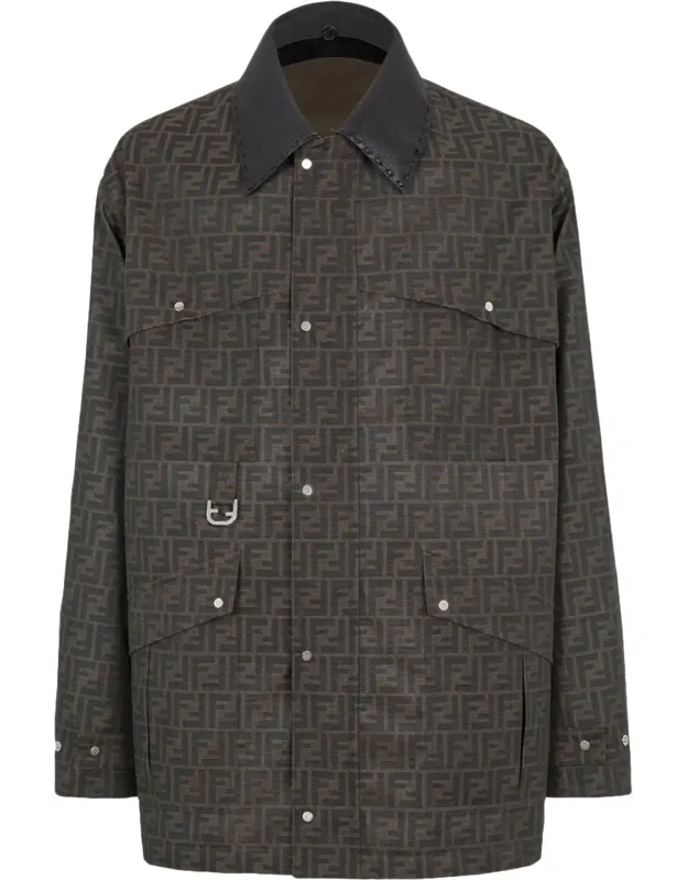 Embroidered Canvas Coat