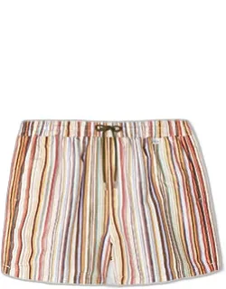 Painted Signature Stripe Swim Shorts