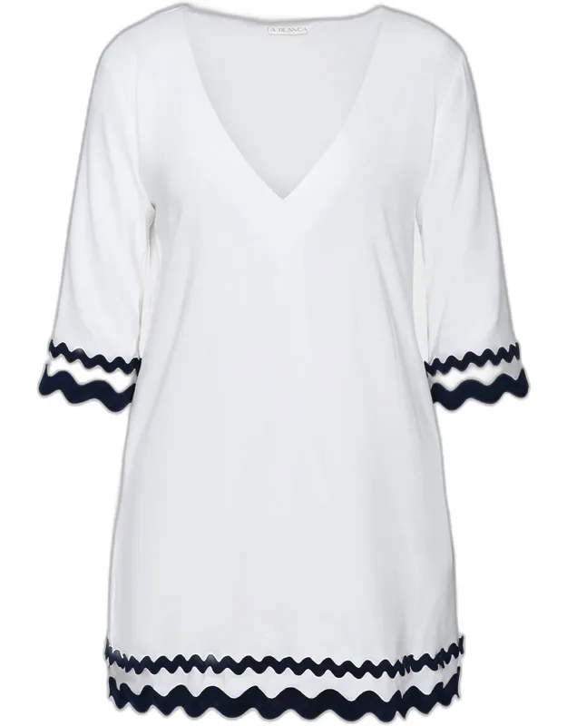 Poolside V-neck Tunic Coverup
