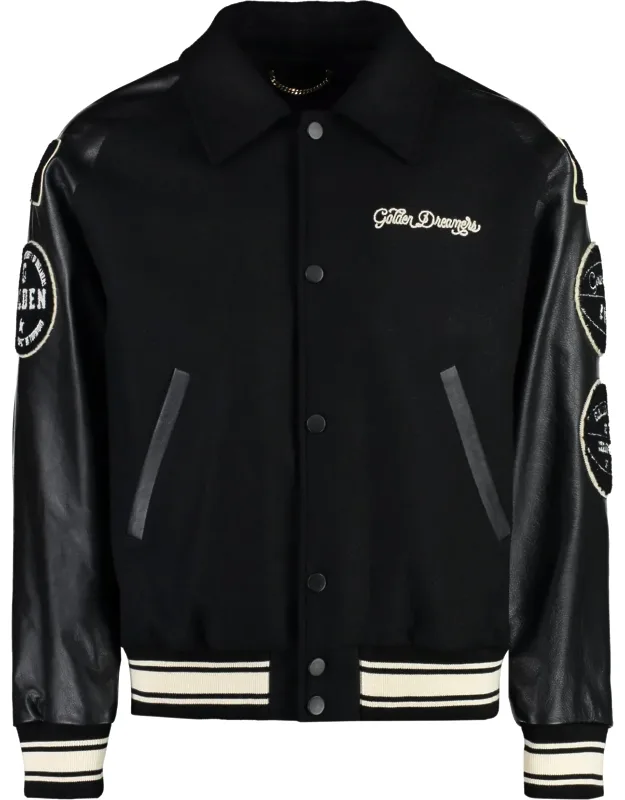 Embroidered Letterman Jacket