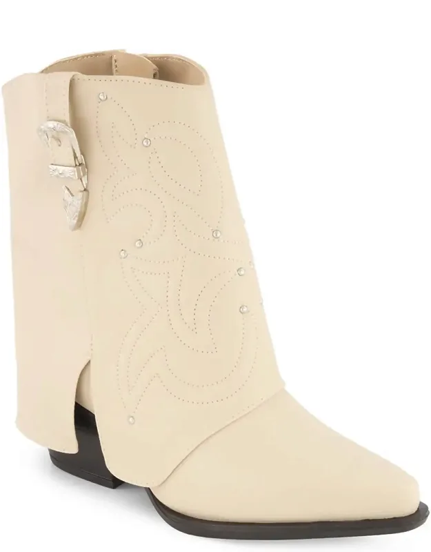 Foldover Italian Western Style Boots