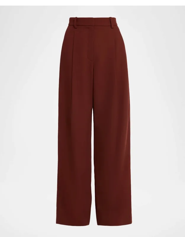 Wool Gabardine Tailored Pants